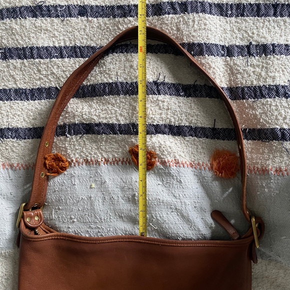 Vintage Coach 9085 Duffle Bucket Bag in British Tan Leather XL, Made in USA - Picture 4 of 16